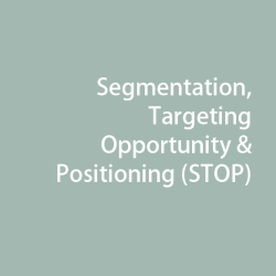 Segmentation, Targeting Opportunity & Positioning (STOP)